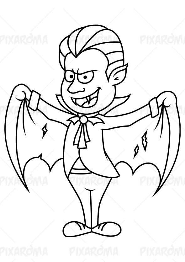 Dracula Vampire Cartoon Character Digital Painting on Behance