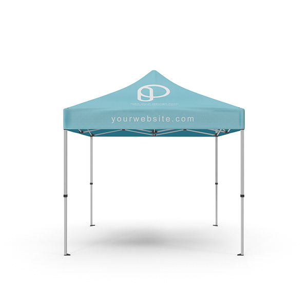 FREE SQUARE CANOPY TENT MOCKUP - EVENT BOOTH 10x10