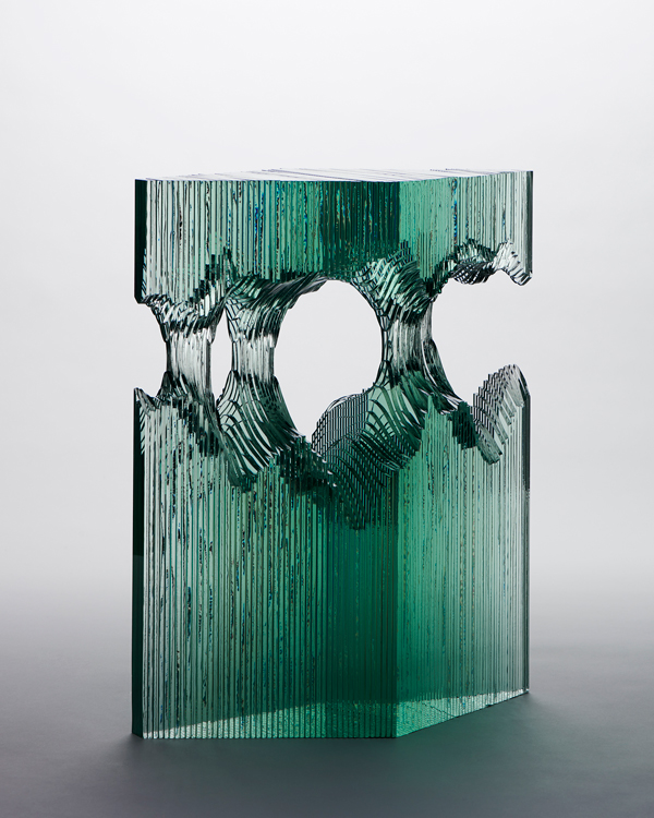 fine art glass sculpture laminated layers Ben Young Young ben