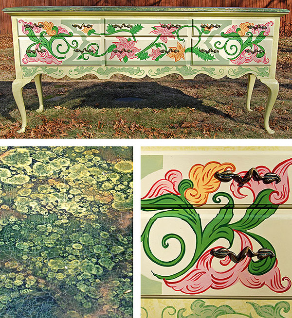 paint wood chair table hand painted furniture