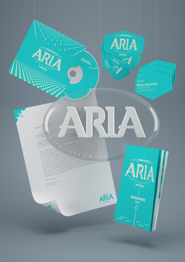 ARIA  musical teather italian teatro italiano 3D presentation corporate cd brand