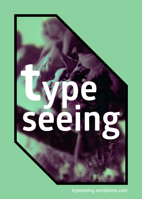 typeseeing graphic design type poster letter colour color Layout