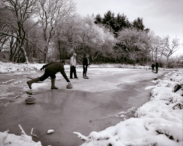 curling Winter sports scotland ponds Landscape Nature fine art photograpy art black & white