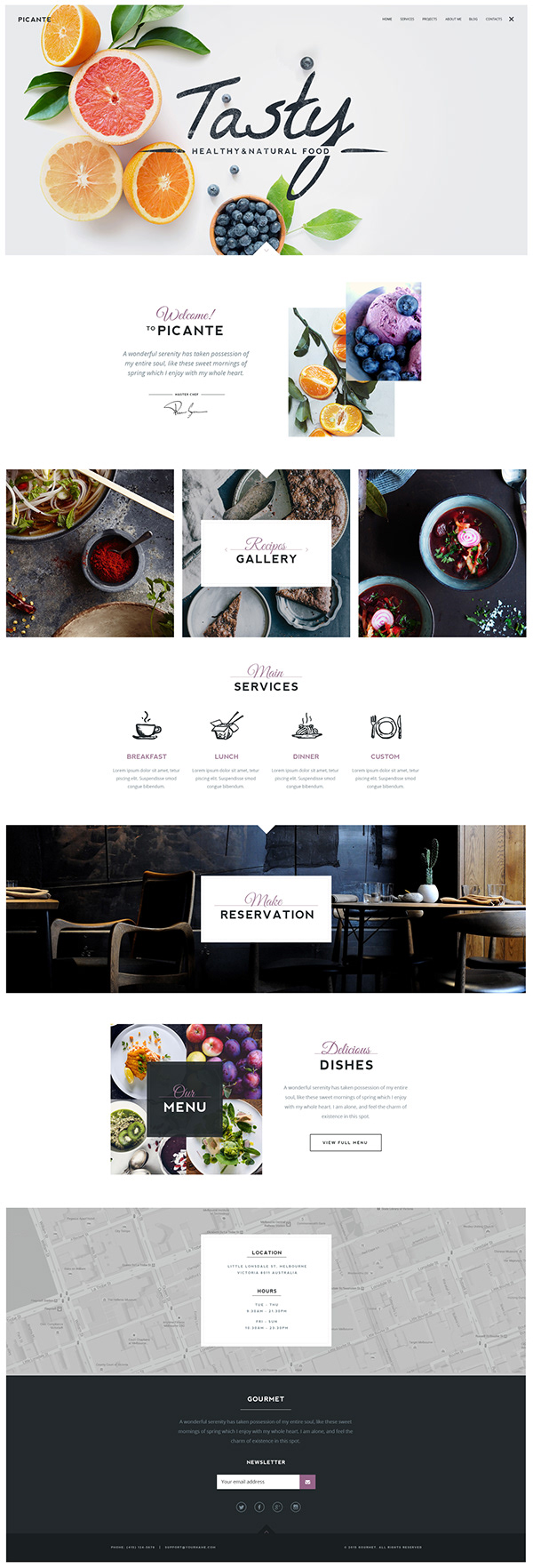 Picante - Restaurant & Food WordPress Theme