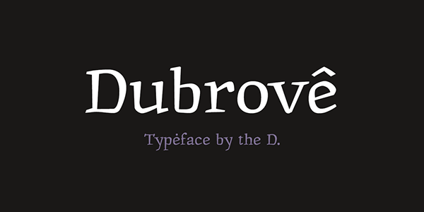 шрифт Дуброве | Dubrove typeface