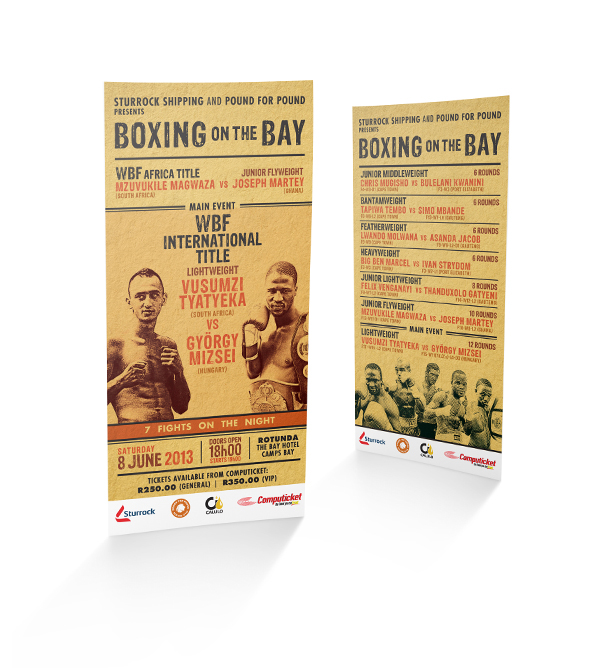 Rotunda Sturrock Shipping jozelle du plessis jelli studio Studio more poster Layout Boxing Branding boxing event
