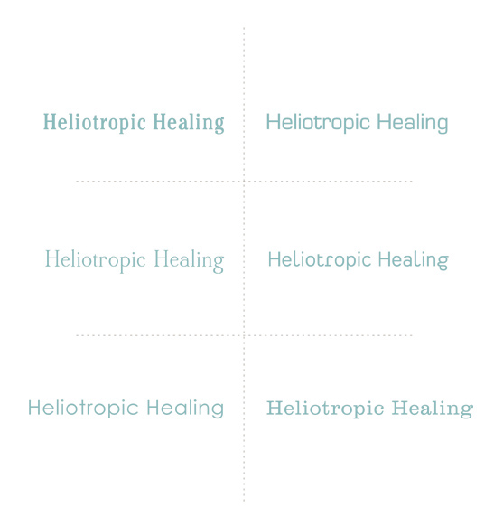 heliotropic healing logo vector simple clean healing medicince natural