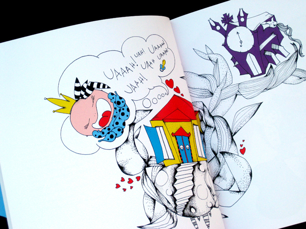 kids children AJUDA de berço Jornal Público charater design color black & white hand draw baby book colection story Oglvy