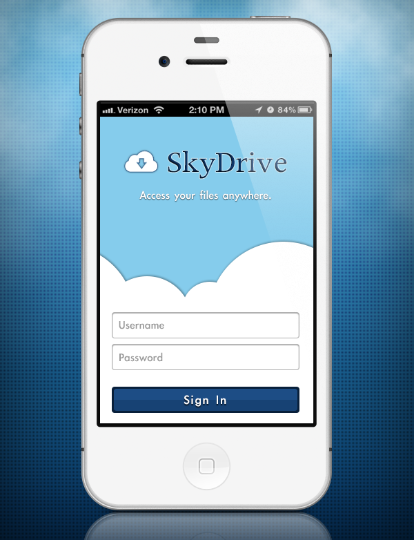 SKY drive clouds Icon