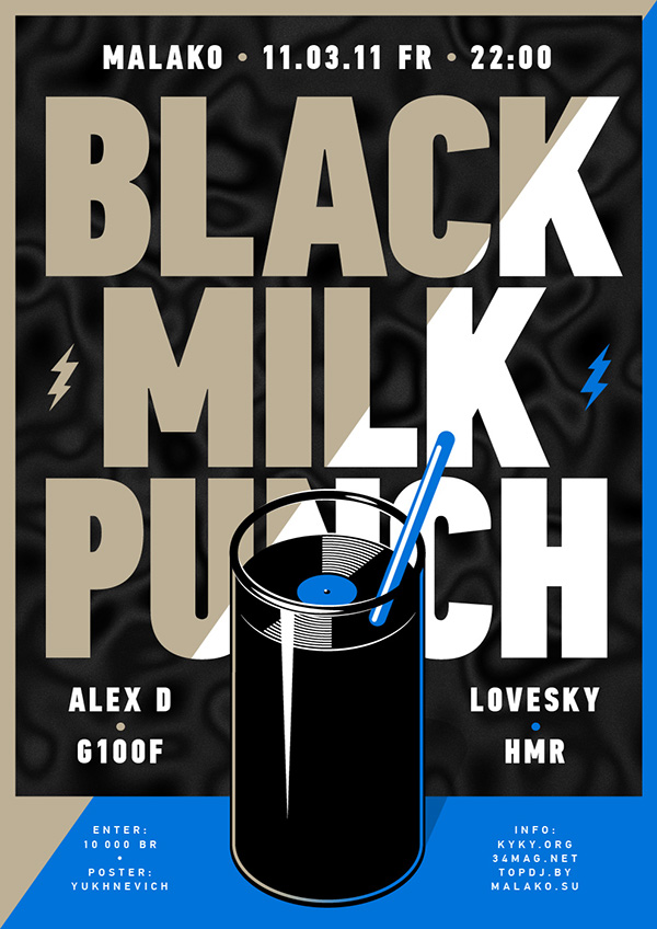 black milk punch poster symbol