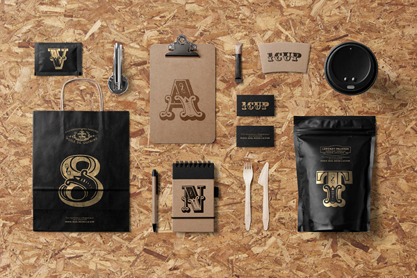 Coffee & Restaurant Stationery Mock-Up