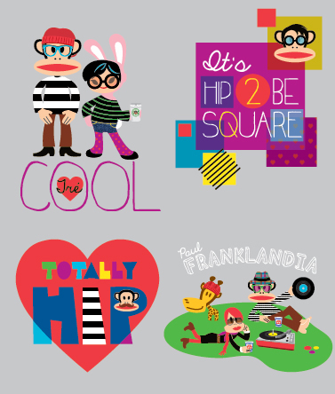 Hipster paul frank characters trendy cute apparel
