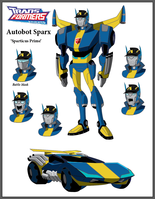 Transformers Animated - Autobot Sparx on Behance