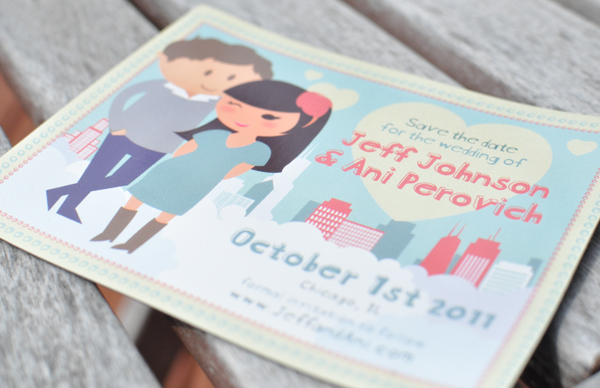 wedding save the date magnet