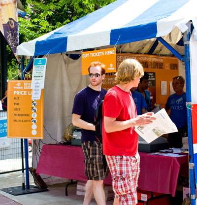 volunteer duties information board wayfinding Signage festival