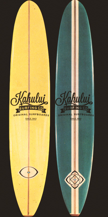 Surf vintage surfboards branding  type typography  