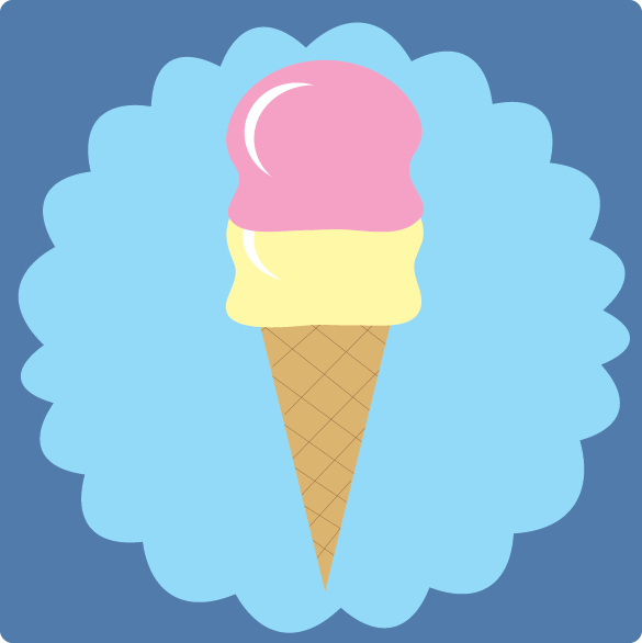ice cream Illustrator cone ice cream cone strawberry vanilla cartoon