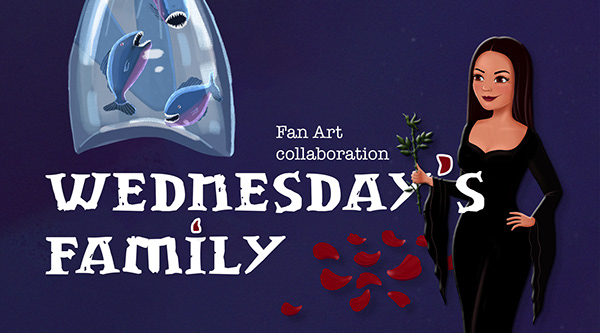 Fan Art collaboration | Wednesday's Family