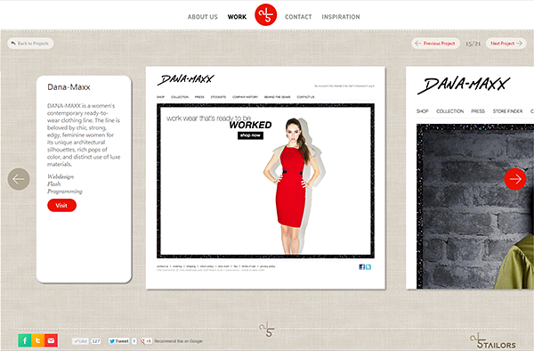 five  tailors agency Webdesign Web minimal
