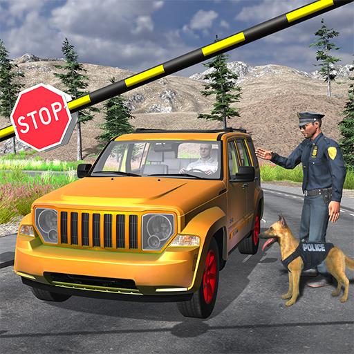 police game crime simulation 3D screenshot Render UI/UX Border game border petrol