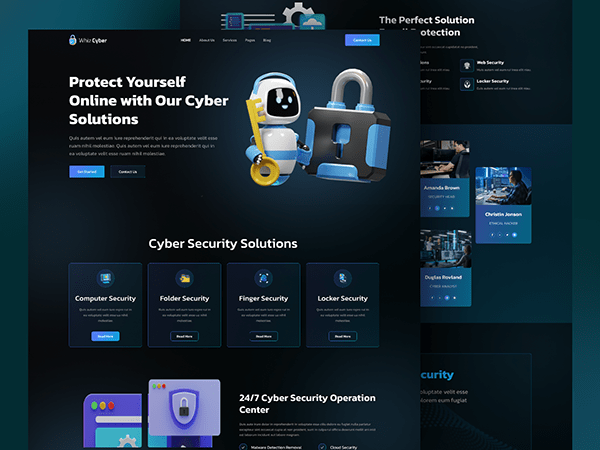 CyberSecurity Landing Page