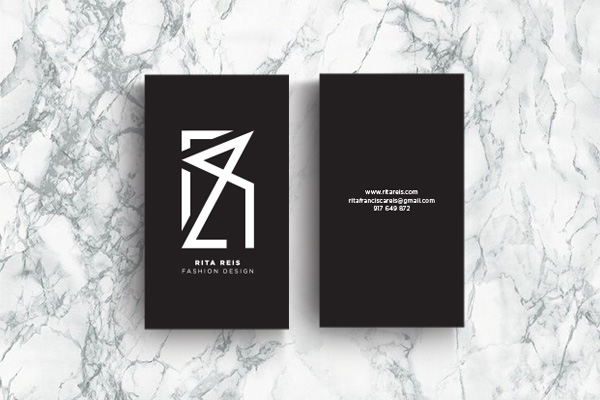 brand logo design contemporary Clothing card business black minimal