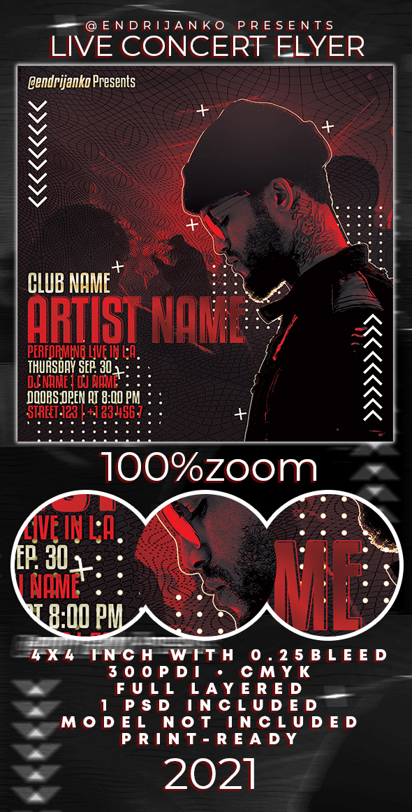 artist Behance club design flyer graphicdesign live PERFORMING red worldwide