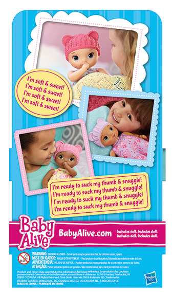 Hasbro Baby Alive snuggle dolls toy