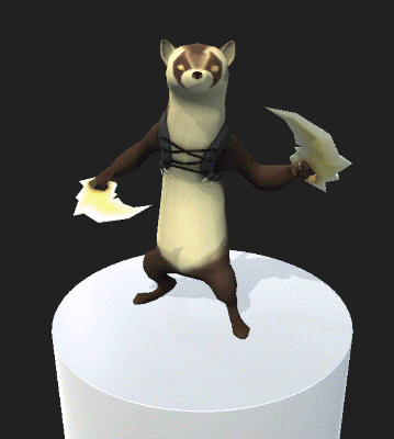 raging Ferret raging ferret 3D model 3D Modelling Low Poly 3D