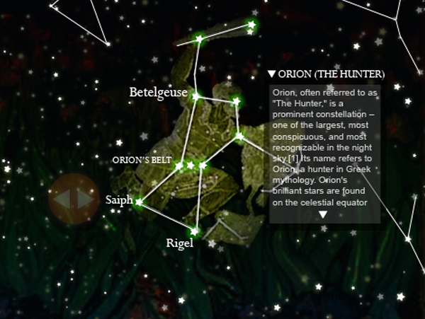 interactive graphics stars Constellations beattles