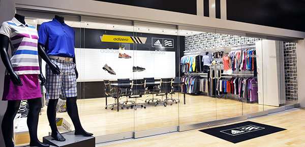 adidas showroom design on Behance