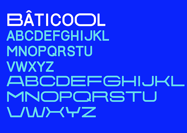 Bâticool — Font design