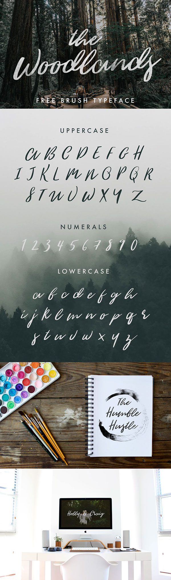 THE WOODLANDS - FREE FONT