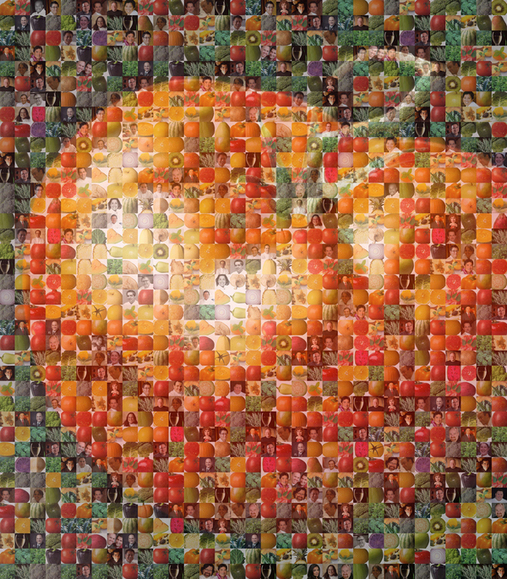photo mosaic Culinary poster