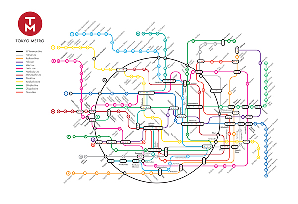 Tokyo Metro Rebrand - Map + App on Behance