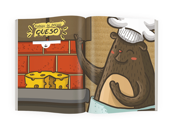 chef Food  Cook Book children's book children kids Illustrated book recipe draw and cook bear sandwich how to cook grizzly