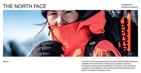 THE NORTH FACE — redesign concept