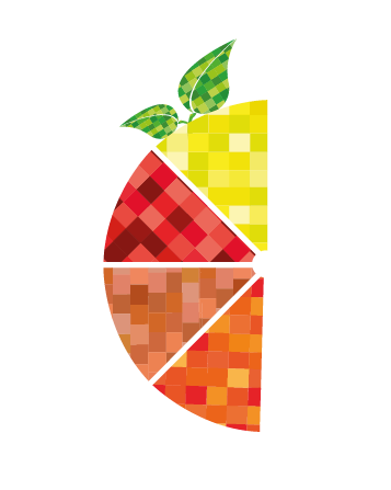 pixel color fruits couleurs