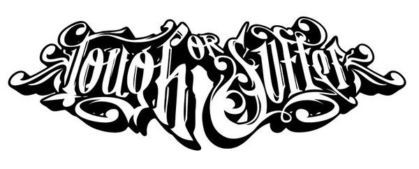 lettering HAND LETTERING ornate Script tattoo vintage text logos identity black and white