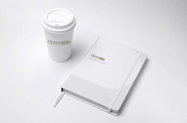 brand identity graphic cup empty Coffee logic