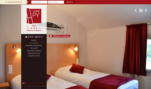 hotel france logo Website Webdesign