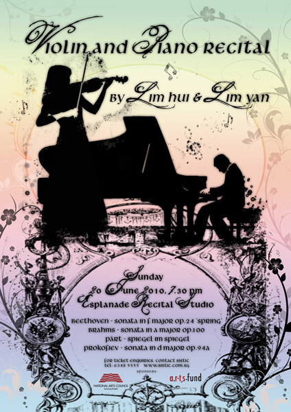 classical poster concert facebook flyer musician Pianist programme recital violinist