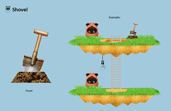 concept Character props platformer puzzle cute