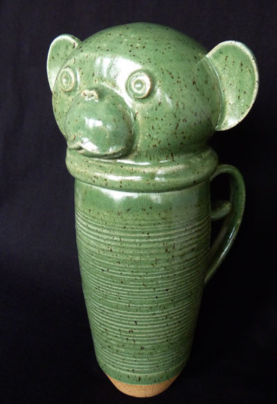cartoon animals ceramics  3-D characters Pottery clay craft