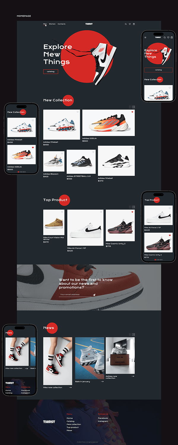 Thirst - online sneakers store