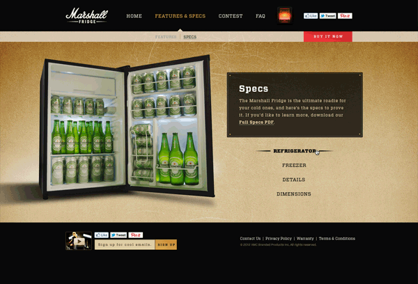Marshall marshall fridge html5 ads marshall amps Product Site e-commerce Shopify