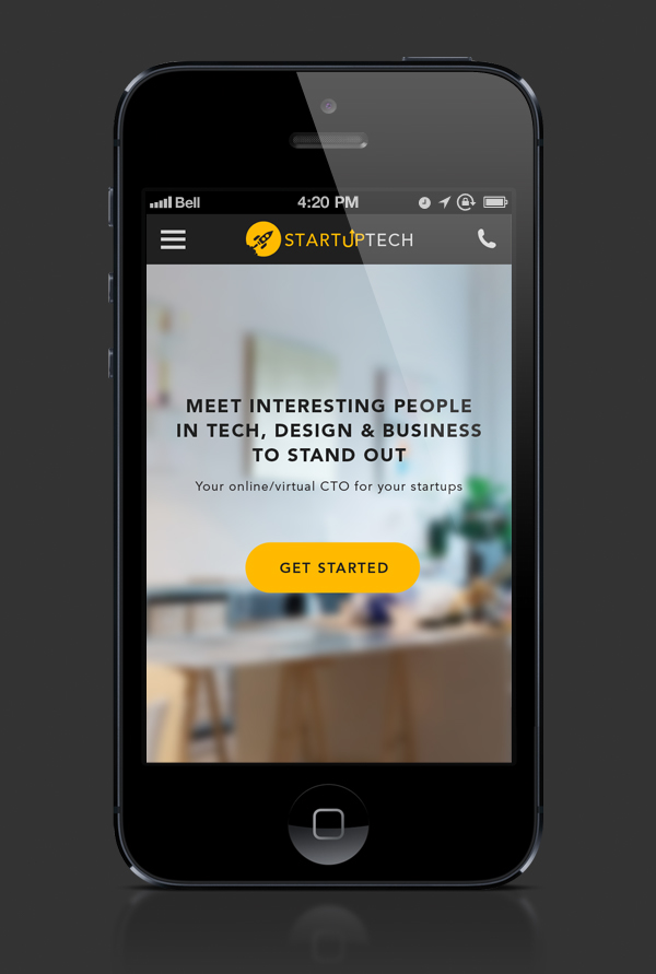 Startup startup tech redesign website edsign
