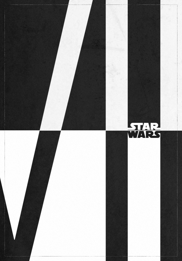 Starwars star wars movie poster Fan Art minimalist Episode 7 Episode VII