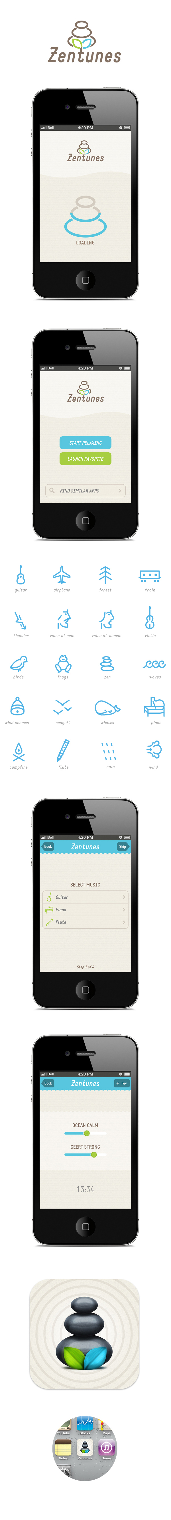 zen app iphone icons