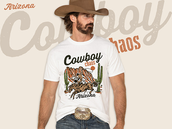 Cowboy T-shirt Design